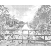 Kropkowanie - Rowery i kwiaty