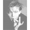 Kropkowanie - Leonardo DiCaprio z papierosem