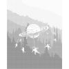 Kropkowanie - Planeta i astronauta