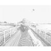 Kropkowanie - KOBIETA NA MOLO