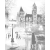 Kropkowanie - Wieczorne deszczowe miasto