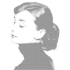 Kropkowanie - Audrey Hepburn I
