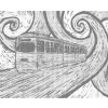 Kropkowanie - TRAMWAJ W STYLU IMPRESJONISTYCZNYM