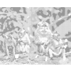 Kropkowanie - CZTERY MAŁPY Z BANANAMI