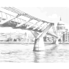 Kropkowanie - LONDYN - MILLENNIUM BRIDGE