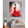 Obrazki na ścianę - Kobieta w czerwonej sukience