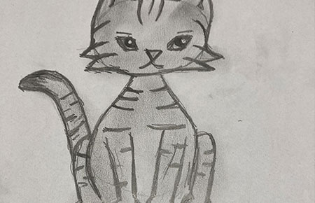 Ako nakresliť štylizovanú mačičku