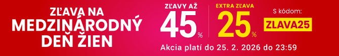 Zľavy až 45 % + naviac zľava 25 %