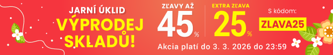 Zľavy až 45 % + naviac zľava 25 %