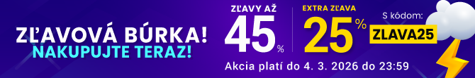 Zľavy až 45 % + naviac zľava 25 %
