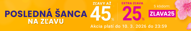 Zľavy až 45 % + naviac zľava 25 %