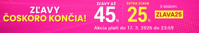 Zľavy až 45 % + naviac zľava 25 %