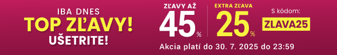 Zľavy až 45 % + naviac zľava 25 %