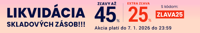 Zľavy až 45 % + naviac zľava 25 %