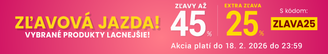 Zľavy až 45 % + naviac zľava 25 %