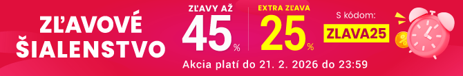 Zľavy až 45 % + naviac zľava 25 %