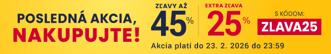 Zľavy až 45 % + naviac zľava 25 %