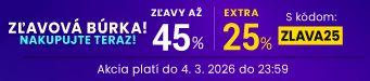 Zľavy až 45 % + naviac zľava 25 %