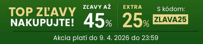 Zľavy až 45 % + naviac zľava 25 %