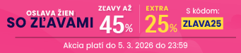 Zľavy až 45 % + naviac zľava 25 %