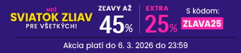 Zľavy až 45 % + naviac zľava 25 %