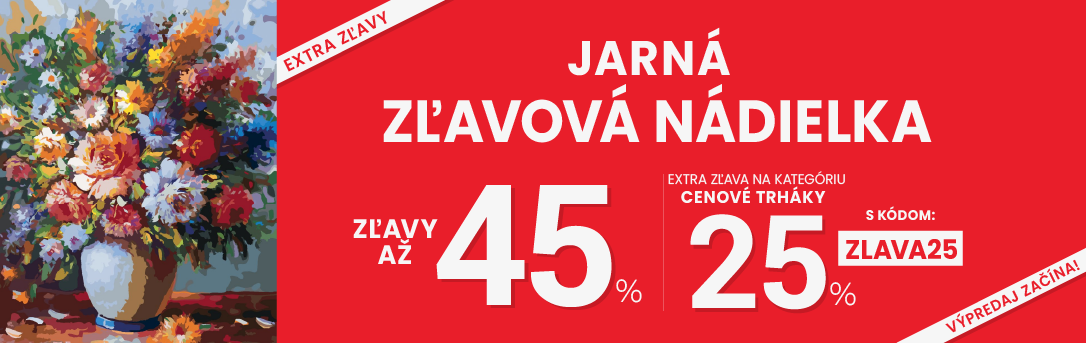Zľavy až 45 % + naviac zľava 25 %