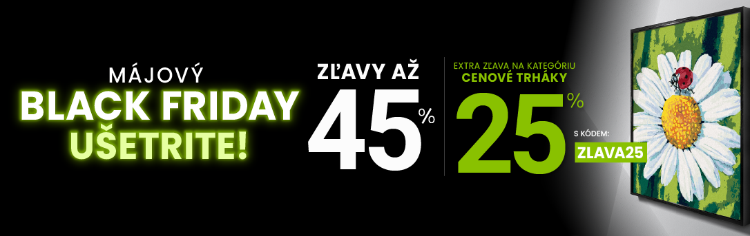 Zľavy až 45 % + naviac zľava 25 %