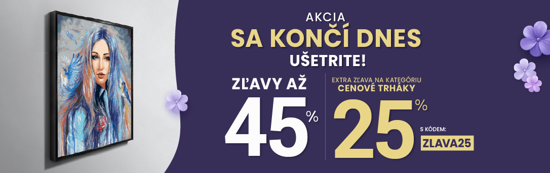 Zľavy až 45 % + naviac zľava 25 %
