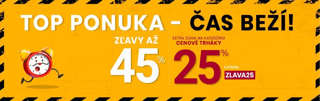 Zľavy až 45 % + naviac 25 %