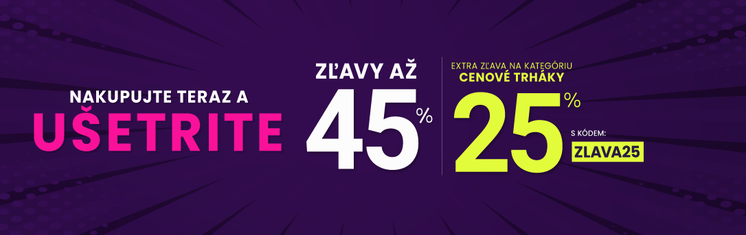 Zľavy až 45 % + naviac zľava 30 %