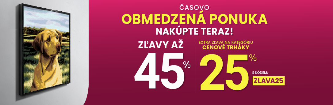 Zľavy až 45 % + naviac zľava 25 %