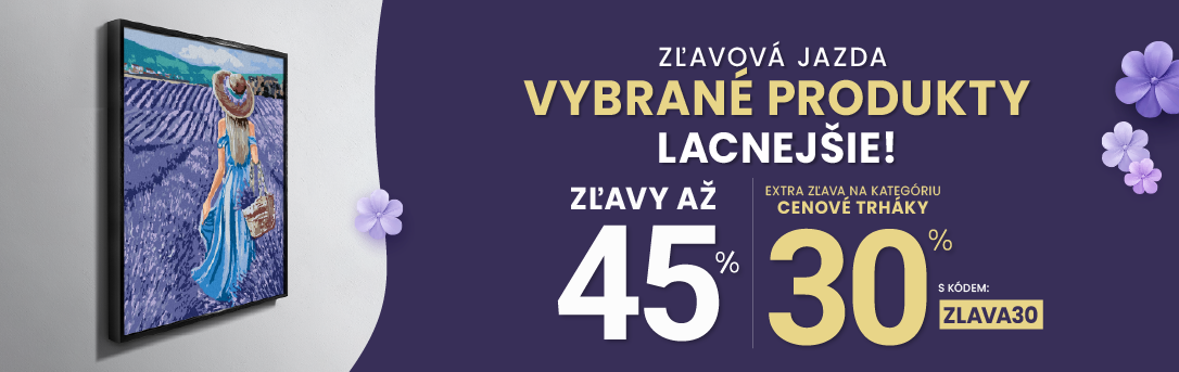 Zľavy až 45 % + naviac zľava 30 %