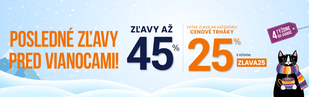 Zľavy až 45 % + naviac zľava 25 %