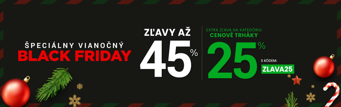 Zľavy až 45 % + naviac zľava 25 %