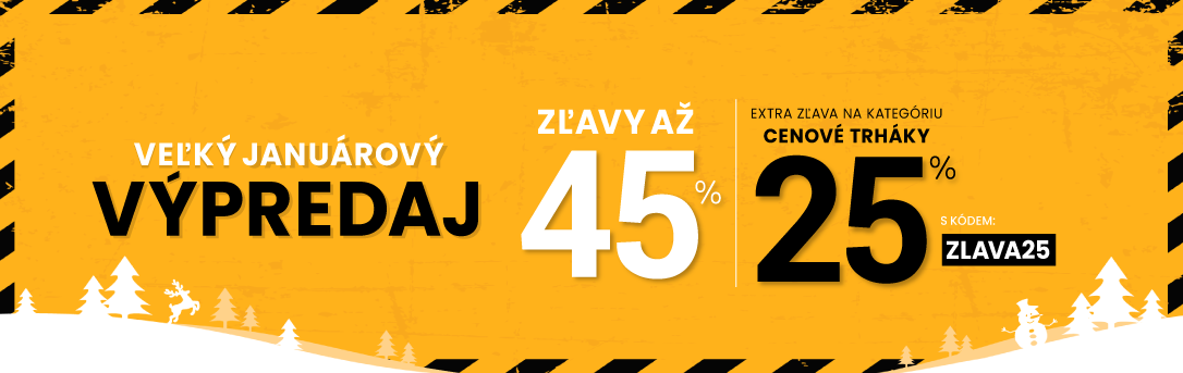 Zľavy až 45 % + naviac zľava 25 %