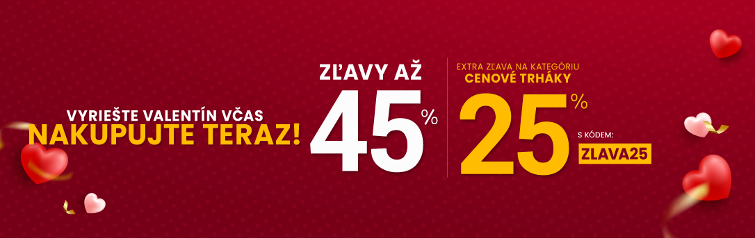 Zľavy až 45 % + naviac zľava 25 %