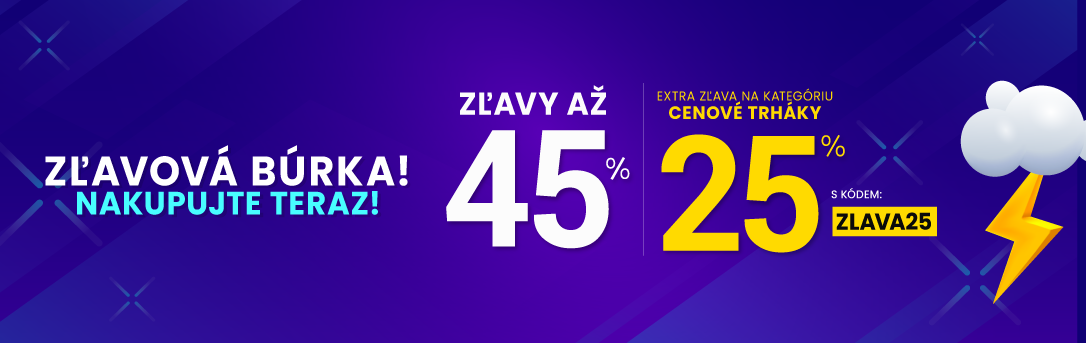 Zľavy až 45 % + naviac zľava 25 %