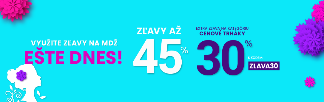 Zľavy až 45 % + naviac zľava 30  %