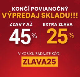 Zľavy až 45 % + naviac zľava 25 %
