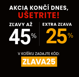 Zľavy až 45 % + naviac zľava 25 %