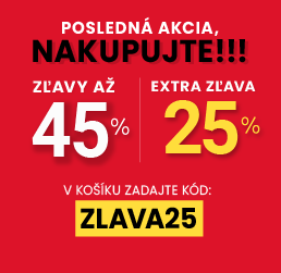 Zľavy až 45 % + naviac zľava 25 %
