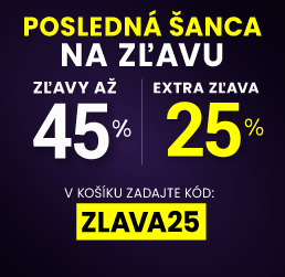 Zľavy až 45 % + naviac zľava 25 %
