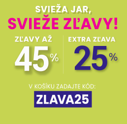 Zľavy až 45 % + naviac zľava 25 %