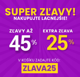 Zľavy až 45 % + naviac zľava 25 %