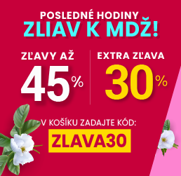 Zľavy až 45 % + naviac zľava 30 %