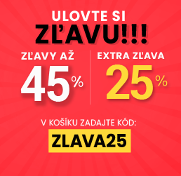 Zľavy až 45 % + naviac zľava 25 %