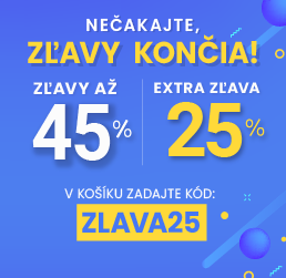 Zľavy až 45 % + naviac zľava 25 %
