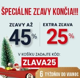Zľavy až 45 % + naviac zľava 25 %