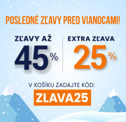 Zľavy až 45 % + naviac zľava 25 %