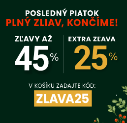 Zľavy až 45 % + naviac zľava 25 %
